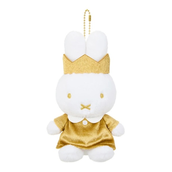 Miffy 70 Anniversary Gold Plush Keychain 6.6" Tall Japan - NEW - Picture 4 of 6